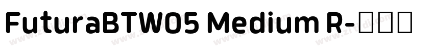 FuturaBTW05 Medium R字体转换